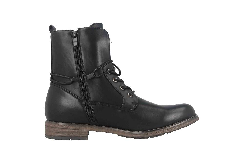 Fitters Footwear Vera Stiefeletten in Übergrößen Schwarz 2.252323 Black große Damenschuhe Sonderangebote