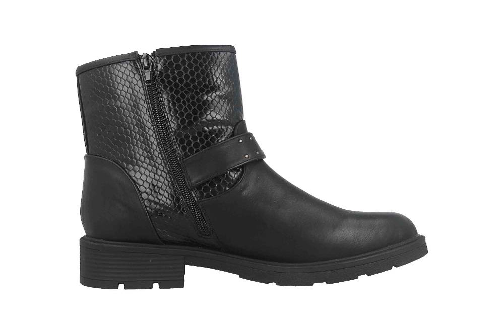 Fitters Footwear Lexi Stiefeletten in Übergrößen Schwarz 2.237232 Black große Damenschuhe Riesige Ersparnisse