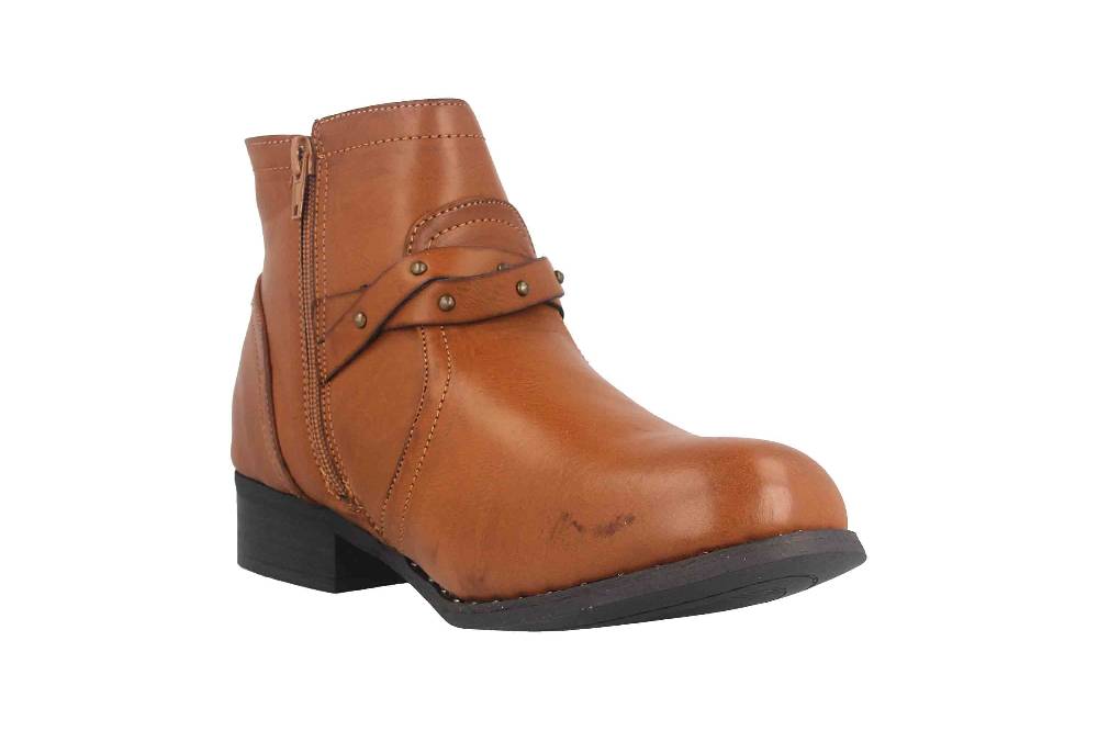 Fitters Footwear Shannon Stiefeletten in Übergrößen Braun 2.239201 Brandy große Damenschuhe VIP-Rabatte