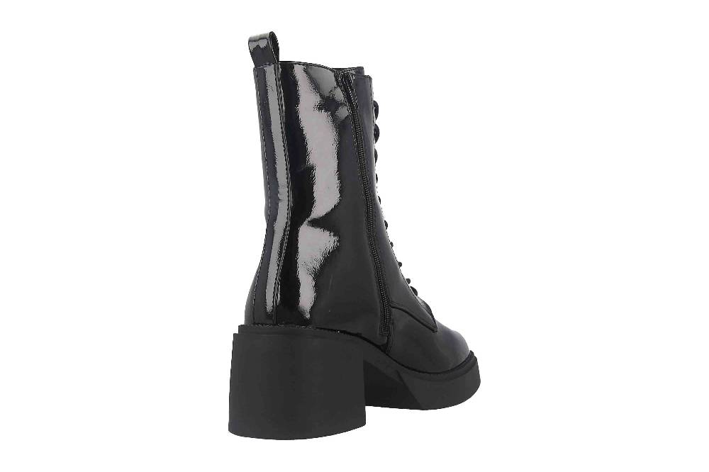 Fitters Footwear Tiana Stiefeletten in Übergrößen Schwarz 2TT0300201 Black Patent große Damenschuhe Begrenzte Freigabe