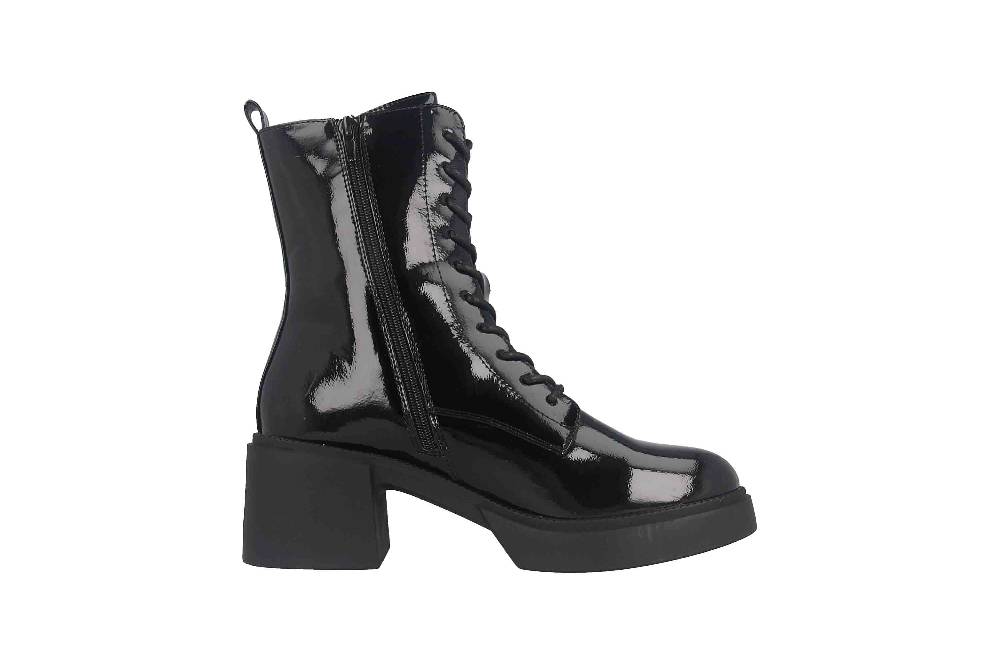 Fitters Footwear Tiana Stiefeletten in Übergrößen Schwarz 2TT0300201 Black Patent große Damenschuhe Begrenzte Freigabe