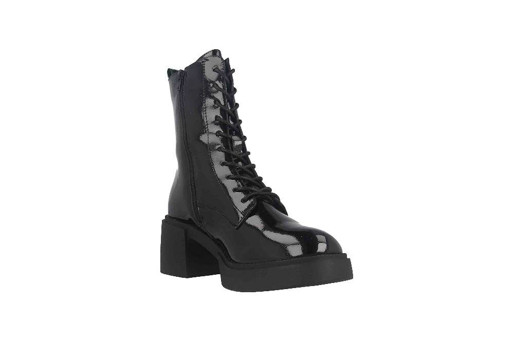 Fitters Footwear Tiana Stiefeletten in Übergrößen Schwarz 2TT0300201 Black Patent große Damenschuhe Begrenzte Freigabe