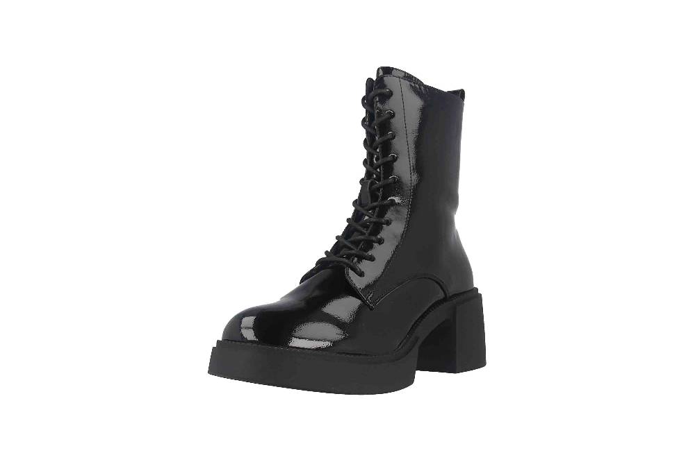 Fitters Footwear Tiana Stiefeletten in Übergrößen Schwarz 2TT0300201 Black Patent große Damenschuhe Begrenzte Freigabe