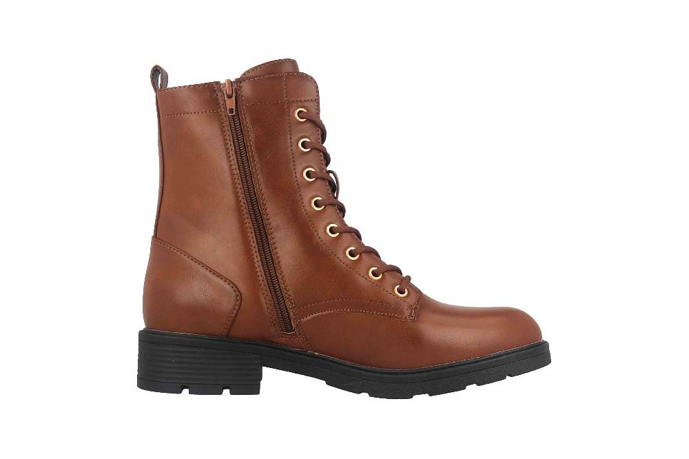 Fitters Footwear Angela Stiefeletten in Übergrößen Braun 2AA0380202 Cognac große Damenschuhe JETZT KAUFEN