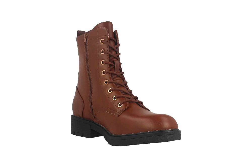 Fitters Footwear Angela Stiefeletten in Übergrößen Braun 2AA0380202 Cognac große Damenschuhe JETZT KAUFEN