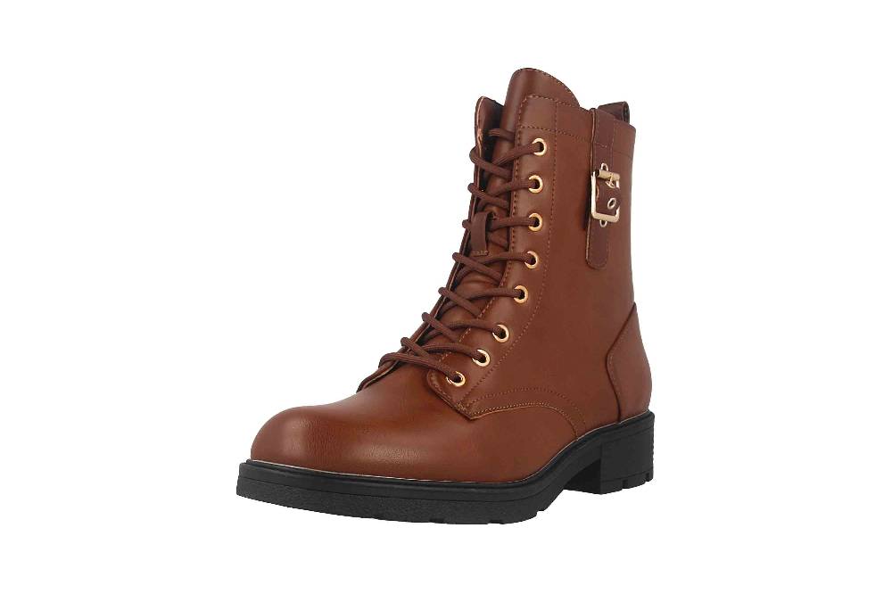 Fitters Footwear Angela Stiefeletten in Übergrößen Braun 2AA0380202 Cognac große Damenschuhe JETZT KAUFEN