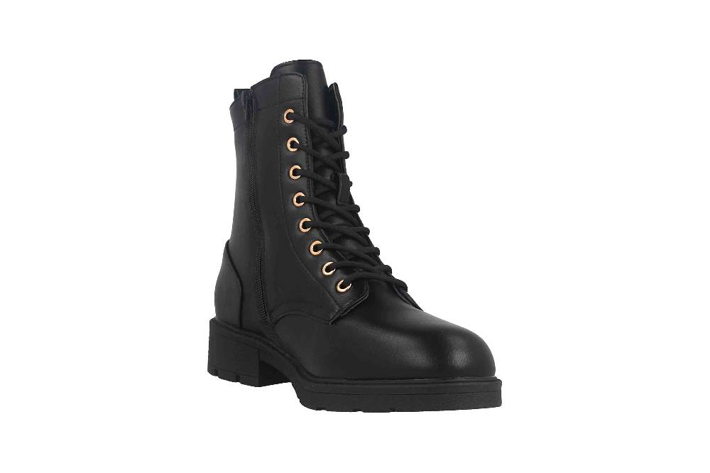 Fitters Footwear Angela Stiefeletten in Übergrößen Schwarz 2AA0380202 Black große Damenschuhe Neueste Stile