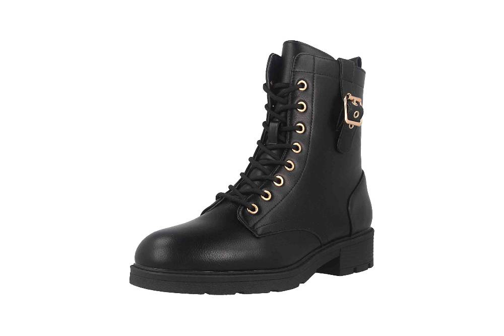Fitters Footwear Angela Stiefeletten in Übergrößen Schwarz 2AA0380202 Black große Damenschuhe Neueste Stile