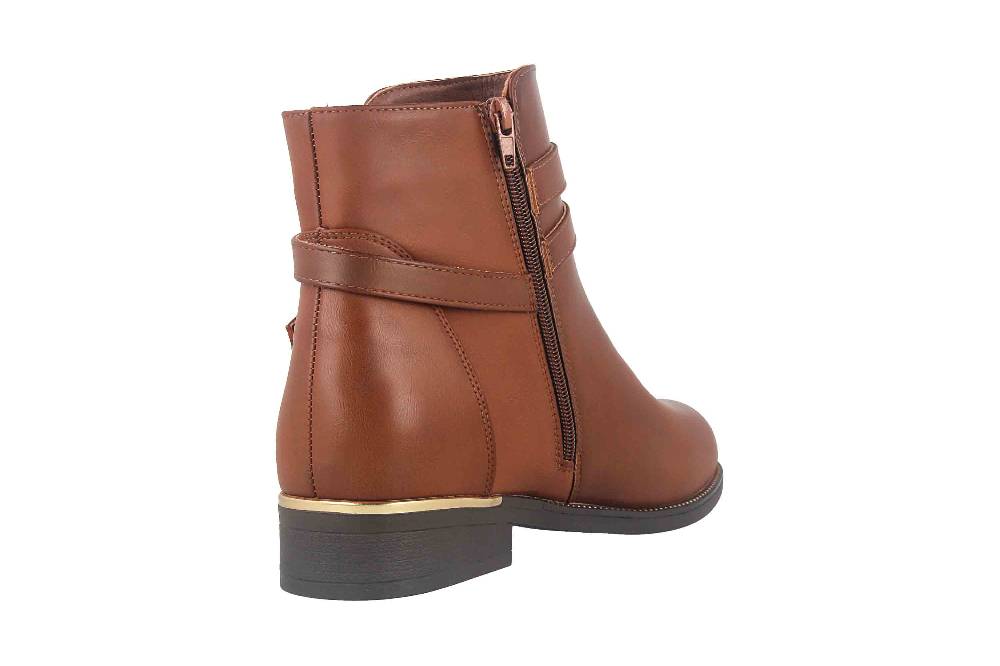 Fitters Footwear Sina Stiefeletten in Übergrößen Braun 2AA0211306 Cognac große Damenschuhe Letzter Tag