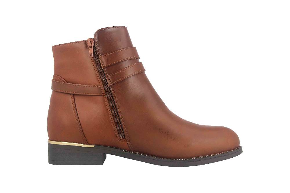 Fitters Footwear Sina Stiefeletten in Übergrößen Braun 2AA0211306 Cognac große Damenschuhe Letzter Tag