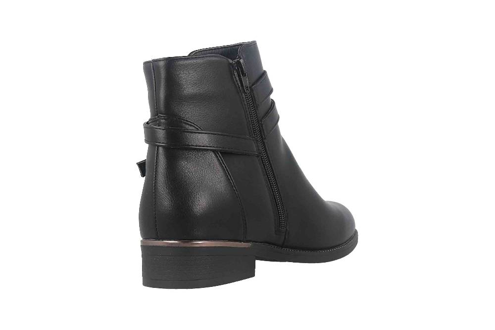 Fitters Footwear Sina Stiefeletten in Übergrößen Schwarz 2AA0211306 Black große Damenschuhe Zeitbegrenzte Promotion