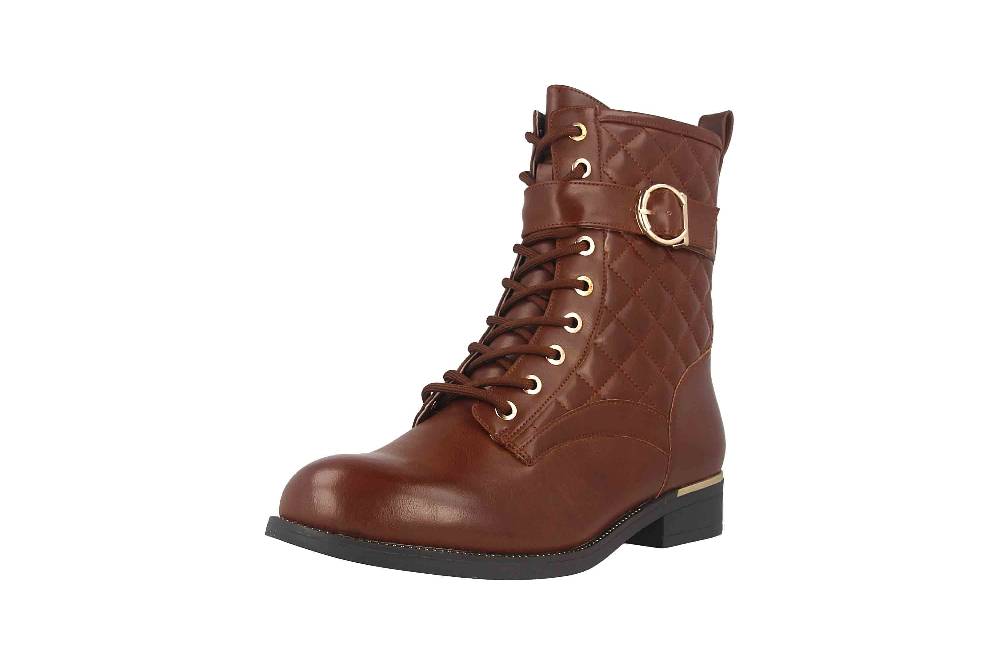 Fitters Footwear Kata Stiefeletten in Übergrößen Braun 2AA0210203 Cognac große Damenschuhe Bis zu 50% Rabatt