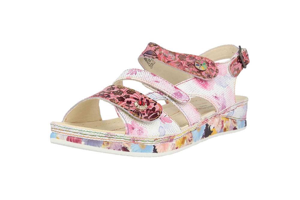 Laura Vita Sandalen in Übergrößen Mehrfarbig BRCUELO 06 Cerise große Damenschuhe Vierteljährliche Förderung
