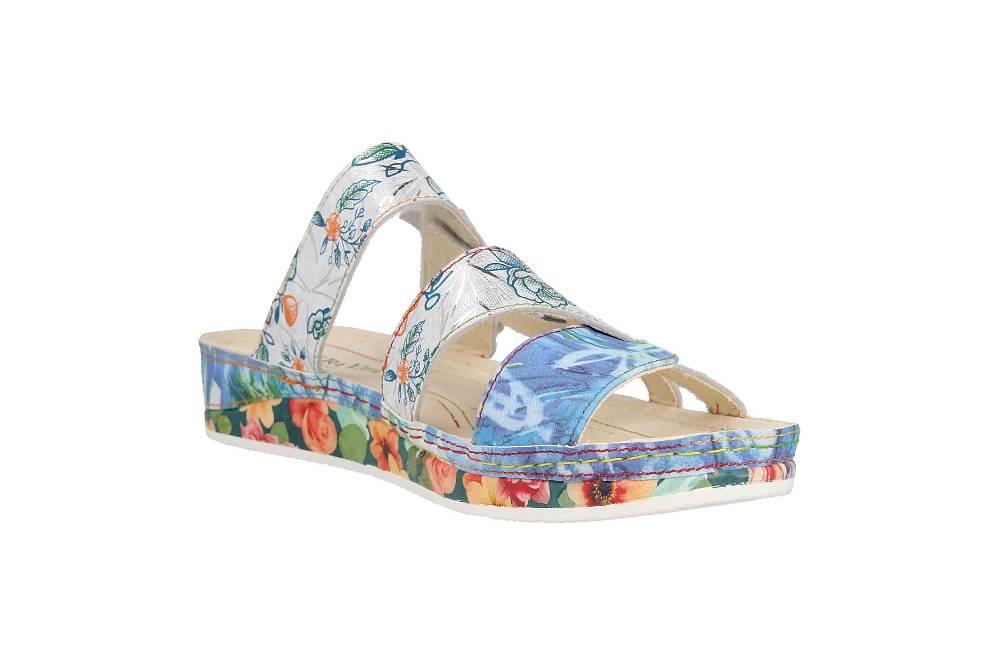 Laura Vita Pantoletten in Übergrößen Mehrfarbig BRUEL 05 Ciel große Damenschuhe Discount Store für neue Produkte