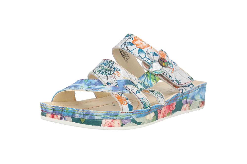 Laura Vita Pantoletten in Übergrößen Mehrfarbig BRUEL 05 Ciel große Damenschuhe Discount Store für neue Produkte