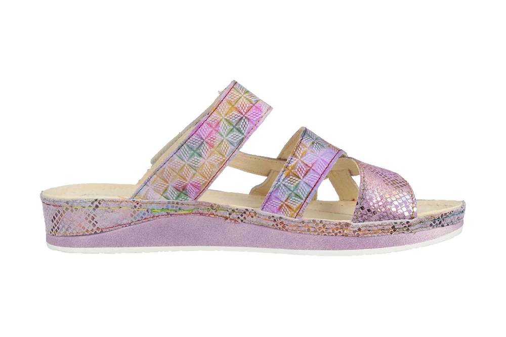 Laura Vita Pantoletten in Übergrößen Mehrfarbig BRUEL 05 Lilas große Damenschuhe Nur noch ein Tag übrig
