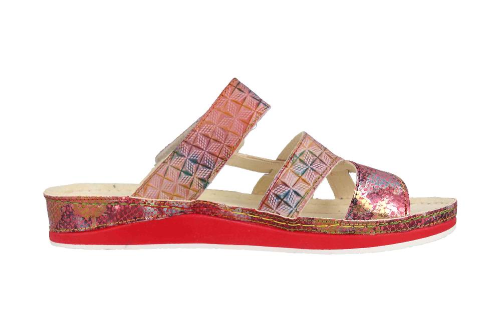 Laura Vita Pantoletten in Übergrößen Mehrfarbig BRUEL 05 Fushia große Damenschuhe Riesige Rabatte