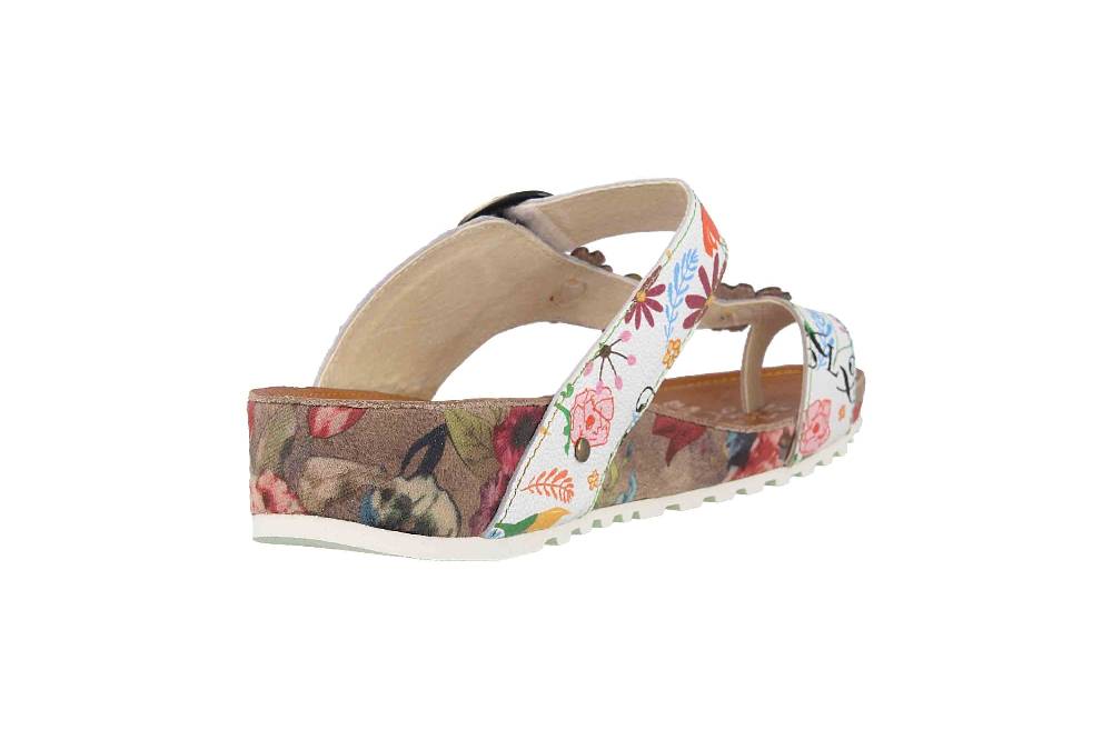 Laura Vita Pantoletten in Übergrößen Mehrfarbig BRCYANO 88 Blanc große Damenschuhe 50% Rabatt mit kostenlosem Versand