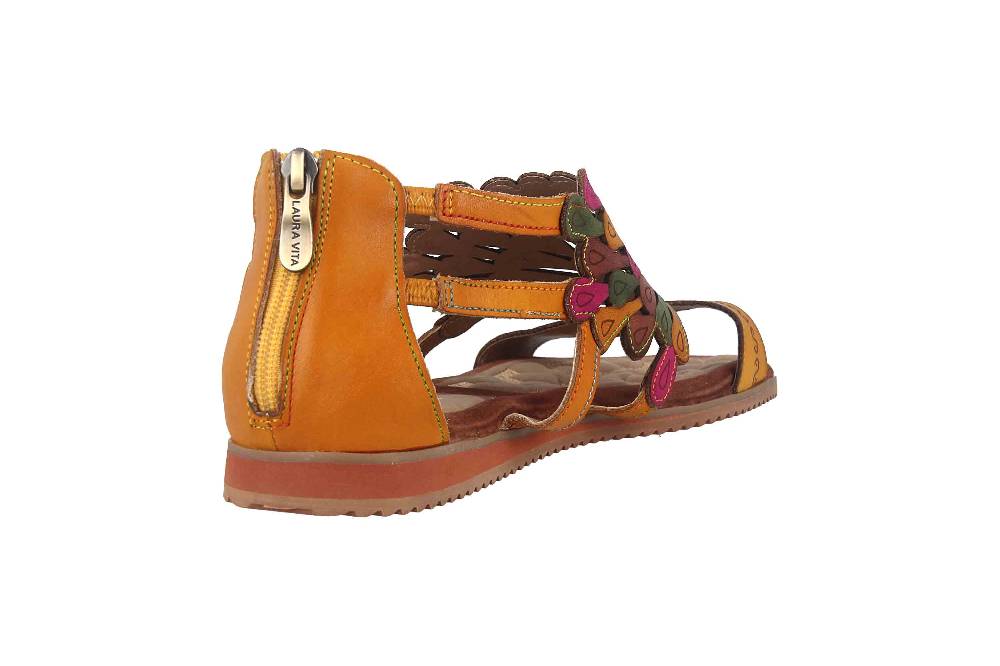 Laura Vita Sandalen in Übergrößen Mehrfarbig VACA Jaune große Damenschuhe Begrenzt auf 3 Tage