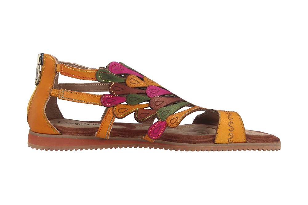 Laura Vita Sandalen in Übergrößen Mehrfarbig VACA Jaune große Damenschuhe Begrenzt auf 3 Tage