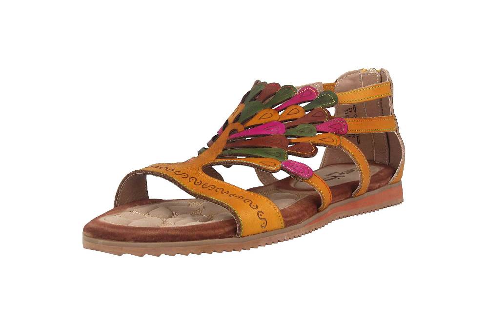Laura Vita Sandalen in Übergrößen Mehrfarbig VACA Jaune große Damenschuhe Begrenzt auf 3 Tage