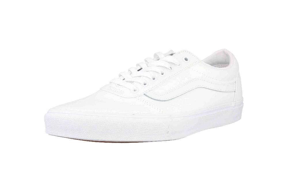 VANS MN Ward CANVAS (Canvas) white/white Sneaker in Übergrößen Weiß VN0A38DM7HN1 große Herrenschuhe Online
