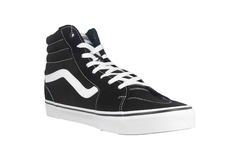 VANS MN Filmore Hi (Suede/Canvas) black/white Sneaker in Übergrößen Schwarz VN0A5HZLIJU1 große Herrenschuhe Auslauf