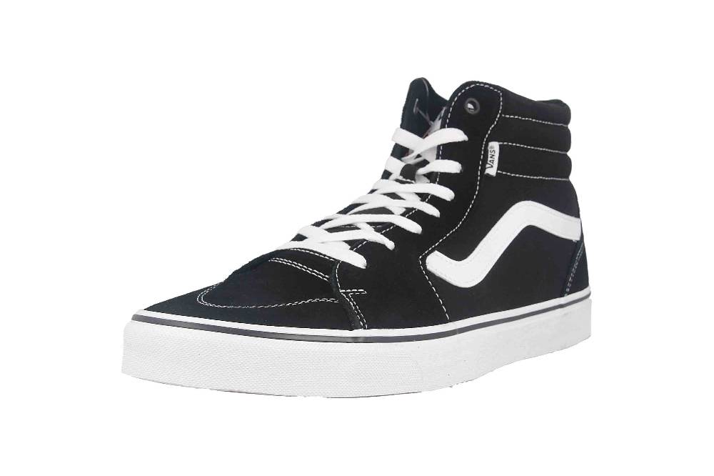 VANS MN Filmore Hi (Suede/Canvas) black/white Sneaker in Übergrößen Schwarz VN0A5HZLIJU1 große Herrenschuhe Auslauf