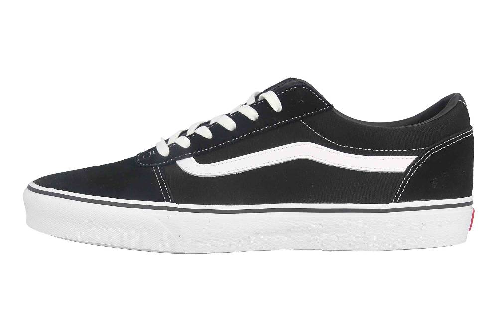 VANS MN WARD (Suede Canvas) Sneaker in Übergrößen Schwarz VN0A36EMC4R1 große Herrenschuhe Schlussverkauf