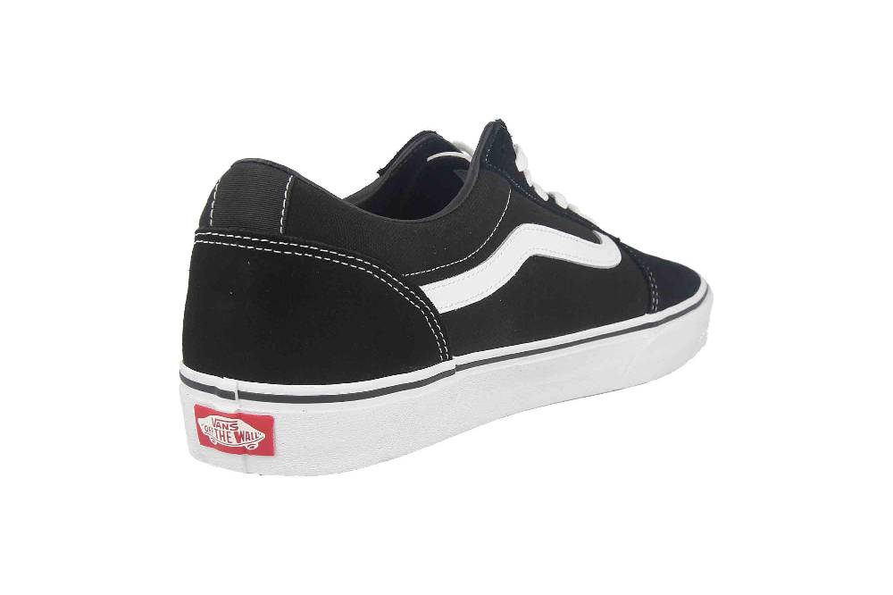 VANS MN WARD (Suede Canvas) Sneaker in Übergrößen Schwarz VN0A36EMC4R1 große Herrenschuhe Schlussverkauf