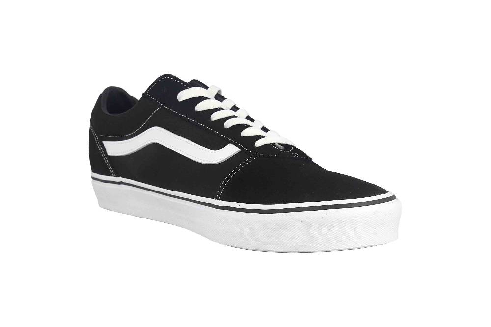 VANS MN WARD (Suede Canvas) Sneaker in Übergrößen Schwarz VN0A36EMC4R1 große Herrenschuhe Schlussverkauf