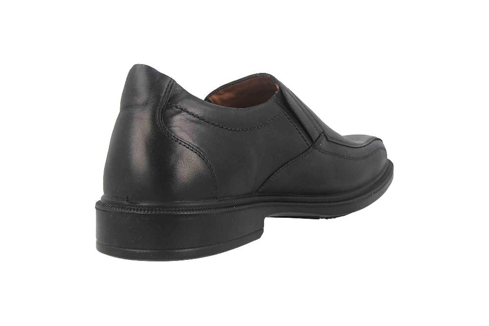 Jomos Slipper in Übergrößen Schwarz 204201 23 000 große Herrenschuhe Fabrikverkauf