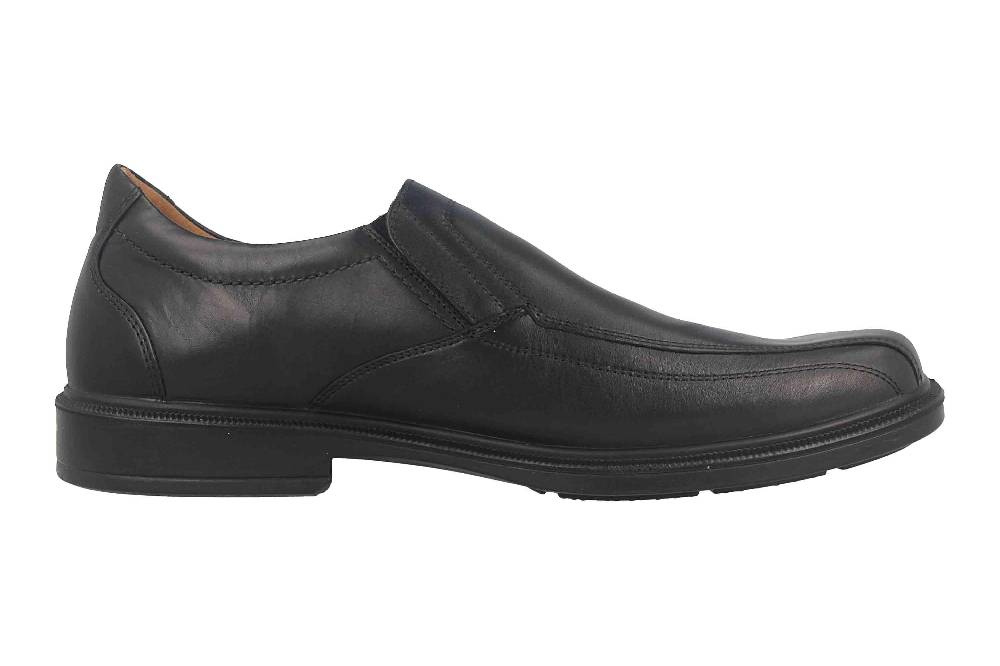 Jomos Slipper in Übergrößen Schwarz 204201 23 000 große Herrenschuhe Fabrikverkauf