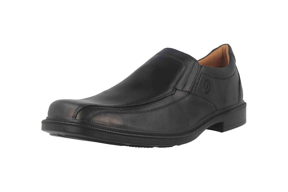 Jomos Slipper in Übergrößen Schwarz 204201 23 000 große Herrenschuhe Fabrikverkauf