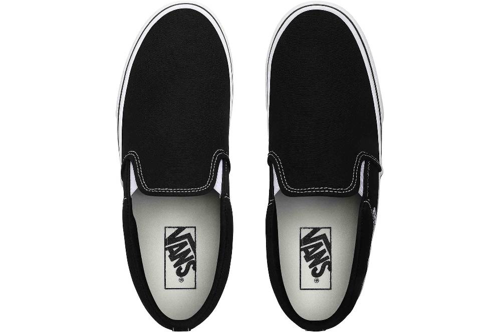 VANS MN Asher (Canvas)Blk/Wht Sneaker in Übergrößen Schwarz VN000SEQ1871 große Herrenschuhe Limitierter Zeitrabatt