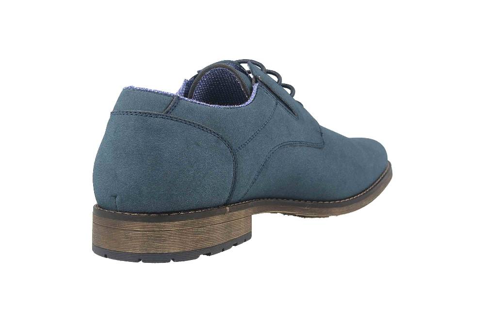 Mavins Halbschuhe in Übergrößen Blau 3HH0180302 4100 Navy PU Nubuck große Herrenschuhe Super Rabatt