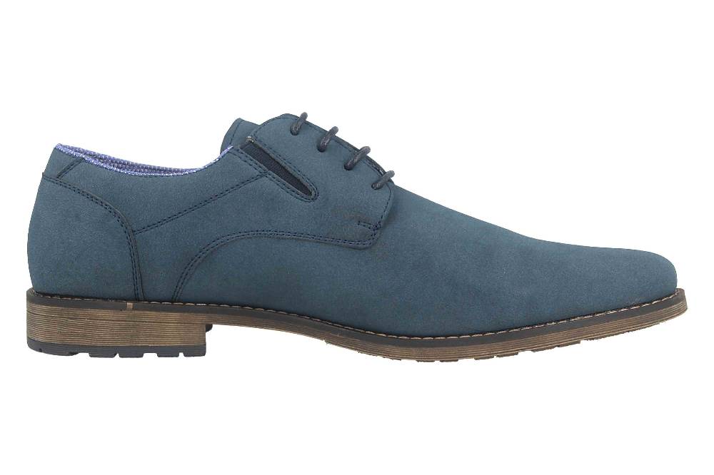 Mavins Halbschuhe in Übergrößen Blau 3HH0180302 4100 Navy PU Nubuck große Herrenschuhe Super Rabatt