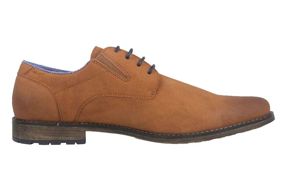 Mavins Halbschuhe in Übergrößen Beige 3HH0180302 3800 Sand PU Nubuck große Herrenschuhe Riesige Rabatte