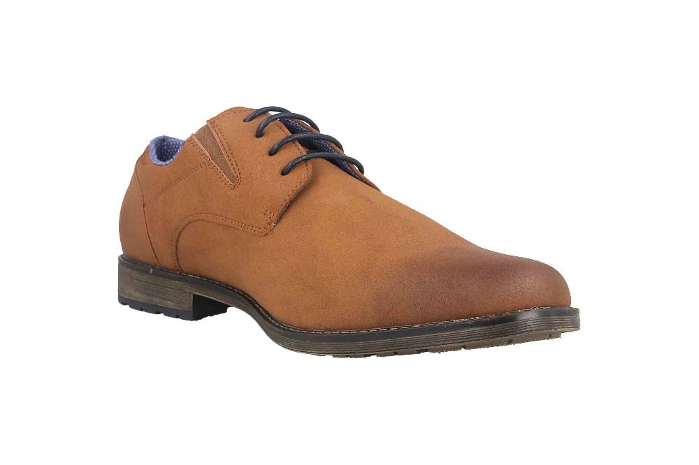 Mavins Halbschuhe in Übergrößen Beige 3HH0180302 3800 Sand PU Nubuck große Herrenschuhe Riesige Rabatte