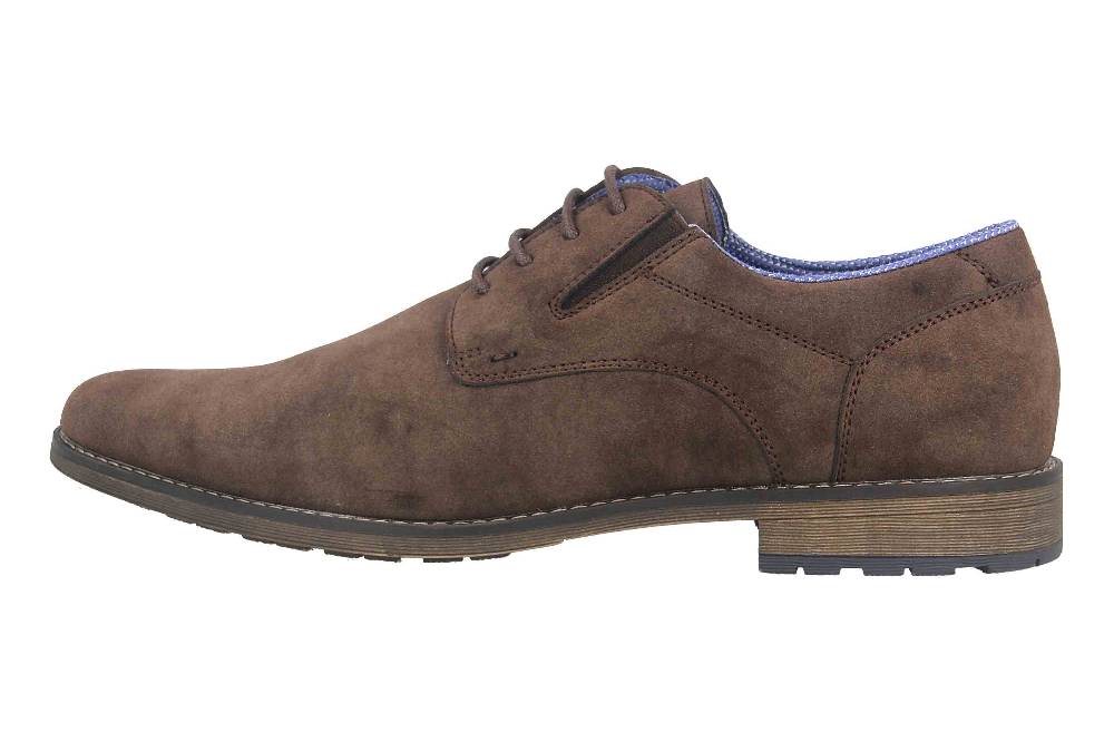 Mavins Halbschuhe in Übergrößen Braun 3HH0180302 3500 D.Brown PU Nubuck große Herrenschuhe 50% Rabatt mit kostenlosem Versand