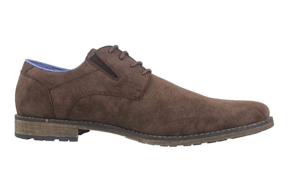 Mavins Halbschuhe in Übergrößen Braun 3HH0180302 3500 D.Brown PU Nubuck große Herrenschuhe 50% Rabatt mit kostenlosem Versand