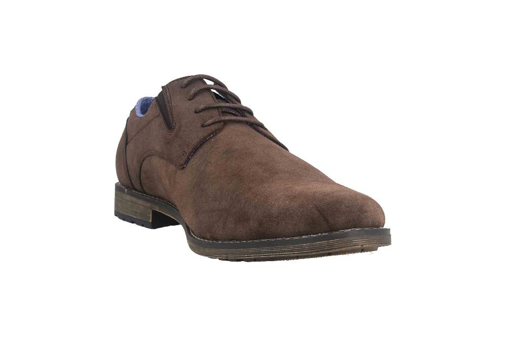 Mavins Halbschuhe in Übergrößen Braun 3HH0180302 3500 D.Brown PU Nubuck große Herrenschuhe 50% Rabatt mit kostenlosem Versand