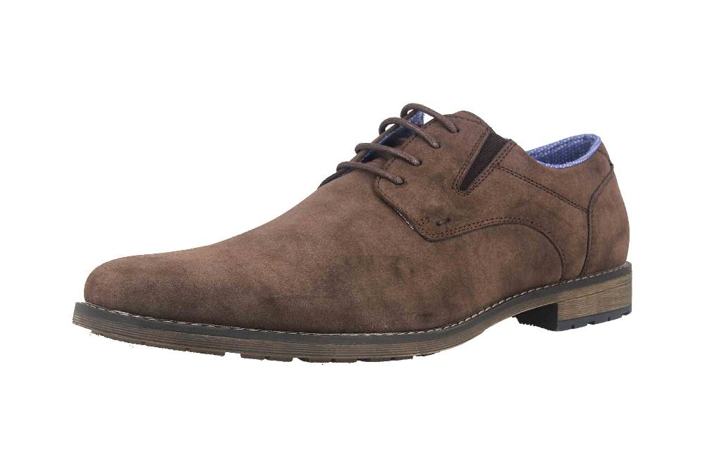 Mavins Halbschuhe in Übergrößen Braun 3HH0180302 3500 D.Brown PU Nubuck große Herrenschuhe 50% Rabatt mit kostenlosem Versand