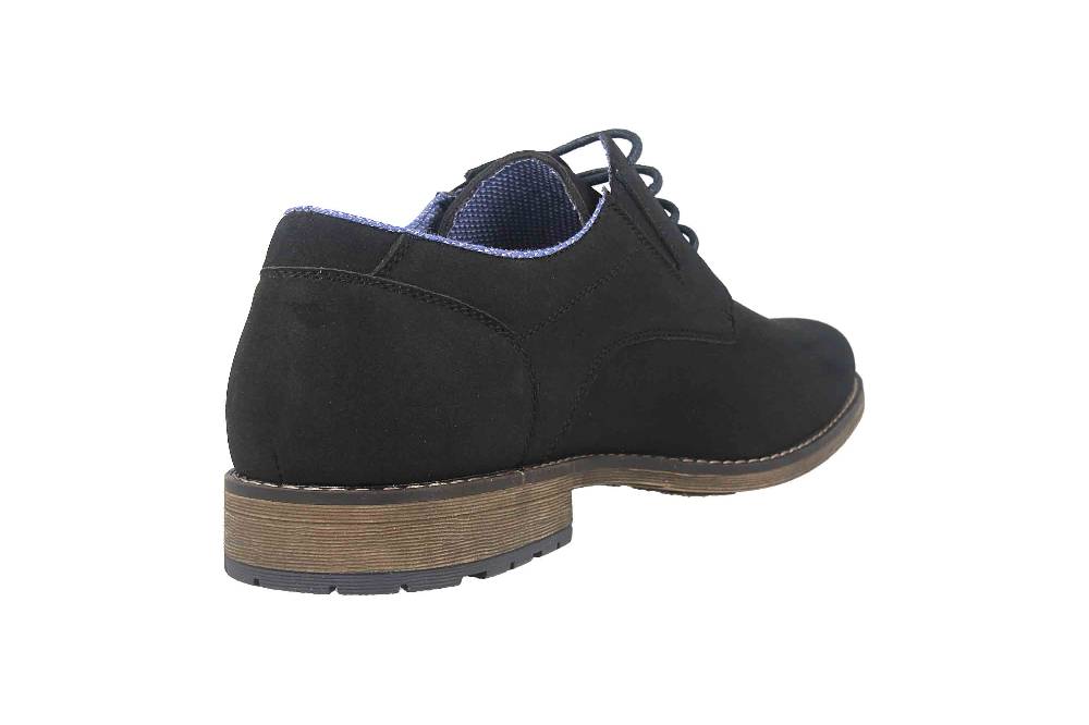 Mavins Halbschuhe in Übergrößen Schwarz 3HH0180302 2100 Black PU Nubuck große Herrenschuhe Clearance-Verkauf