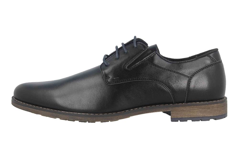 Mavins Halbschuhe in Übergrößen Schwarz 3HH0180301 2100 Black PU große Herrenschuhe Fabrikladen
