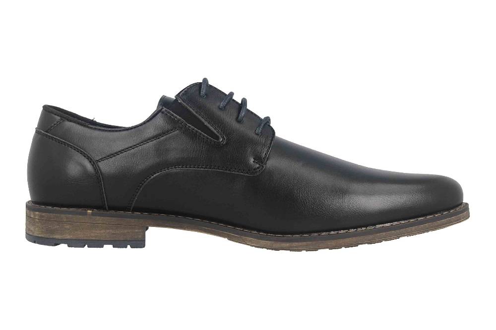 Mavins Halbschuhe in Übergrößen Schwarz 3HH0180301 2100 Black PU große Herrenschuhe Fabrikladen