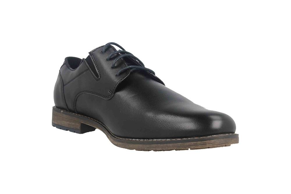 Mavins Halbschuhe in Übergrößen Schwarz 3HH0180301 2100 Black PU große Herrenschuhe Fabrikladen