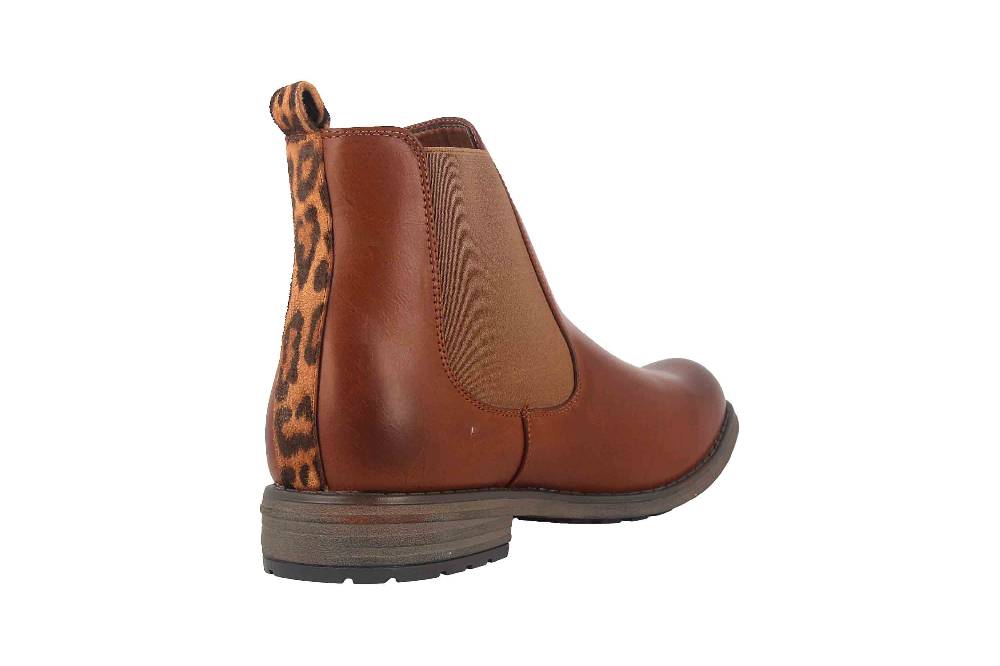 Fitters Footwear Lucia Stiefeletten in Übergrößen Braun 2252325 Brandy große Damenschuhe Fabrik Onlineshop