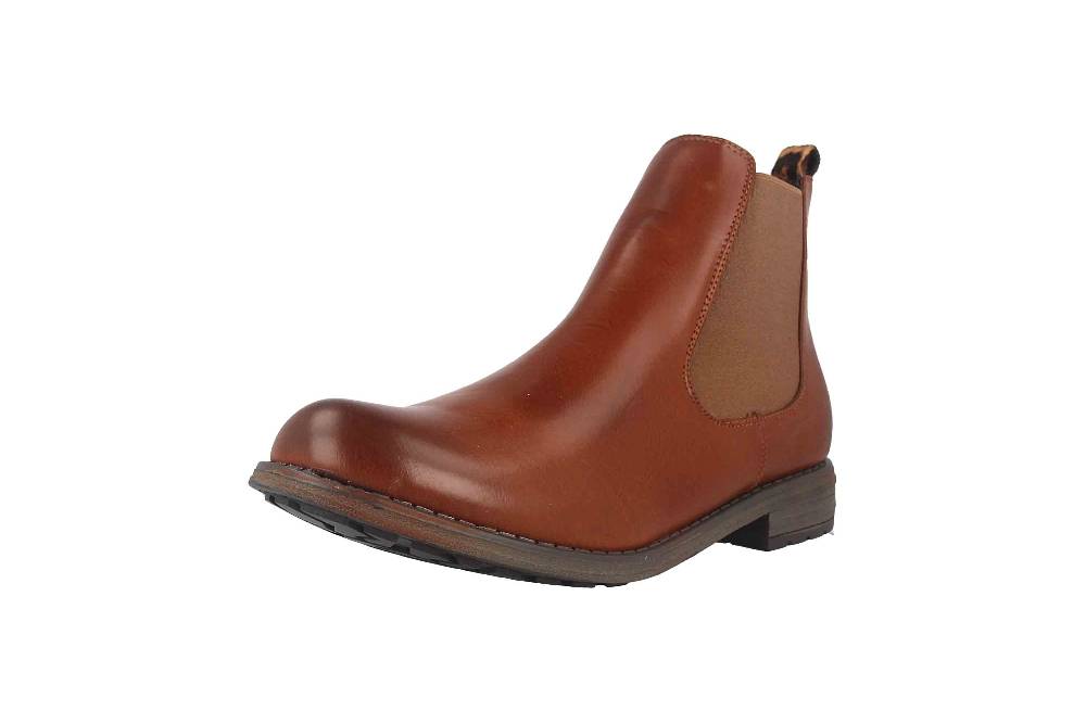 Fitters Footwear Lucia Stiefeletten in Übergrößen Braun 2252325 Brandy große Damenschuhe Fabrik Onlineshop