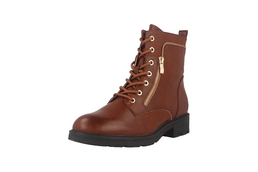 Fitters Footwear Stiefeletten in Übergrößen Braun 2237233 Perunscha Brandy große Damenschuhe Vatertagsangebot
